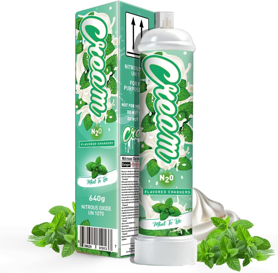 CREAM N2O Nitrous Oxide Whipped Cream Charger (Mint, 1pc