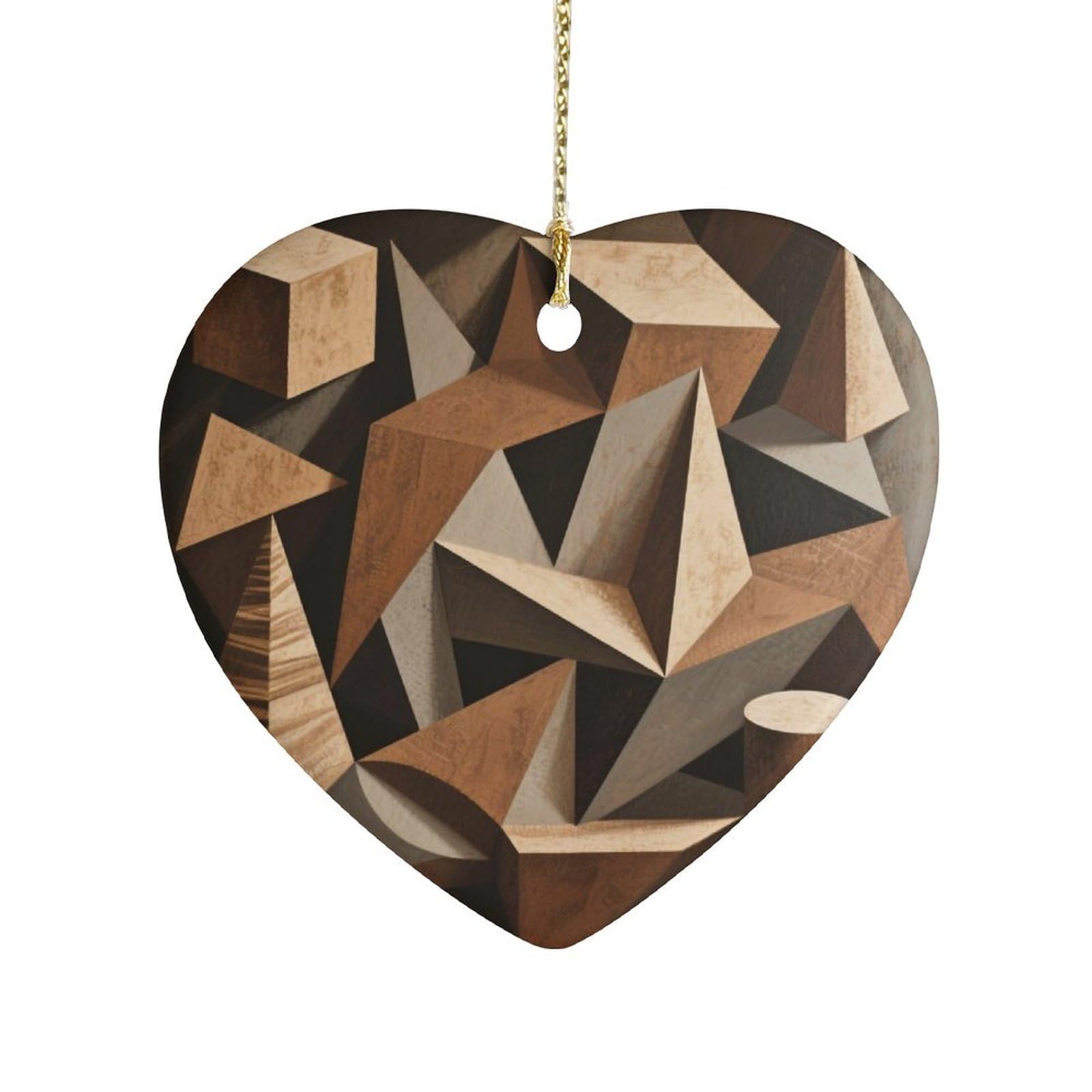 Fekiloot Style Geometry Ceramic Ornament Home Decor Keepsake