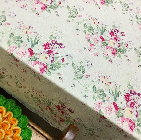 キャベジズ＆ローゼズஐ⋆*パッチワークナチュラルリネンクロス Amazon | CABBAGES＆ROSES キャベジズ＆ローゼズ生地 CR449900綿麻