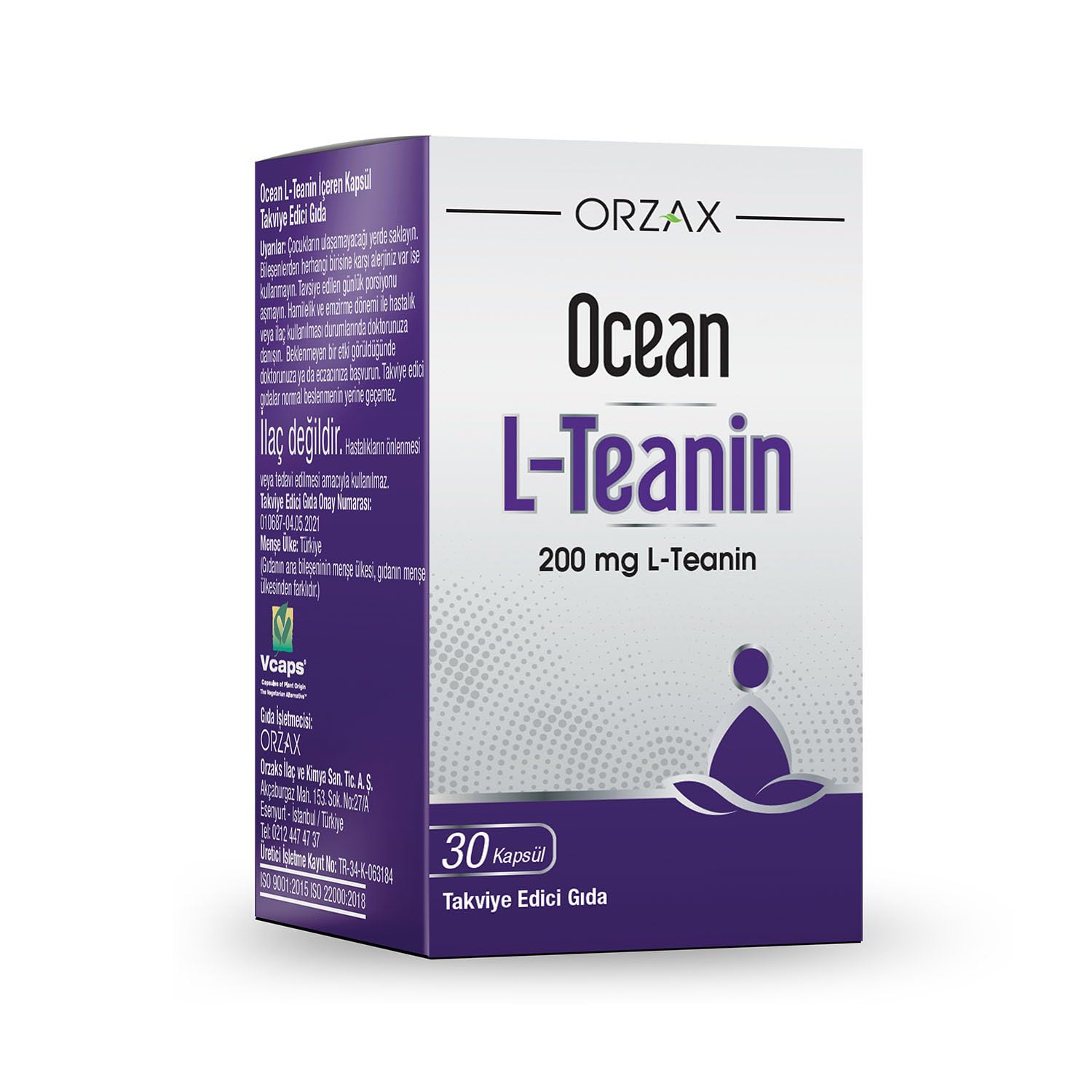 Orzax Ocean L-Teanin 200 Mg 30 Kapsül