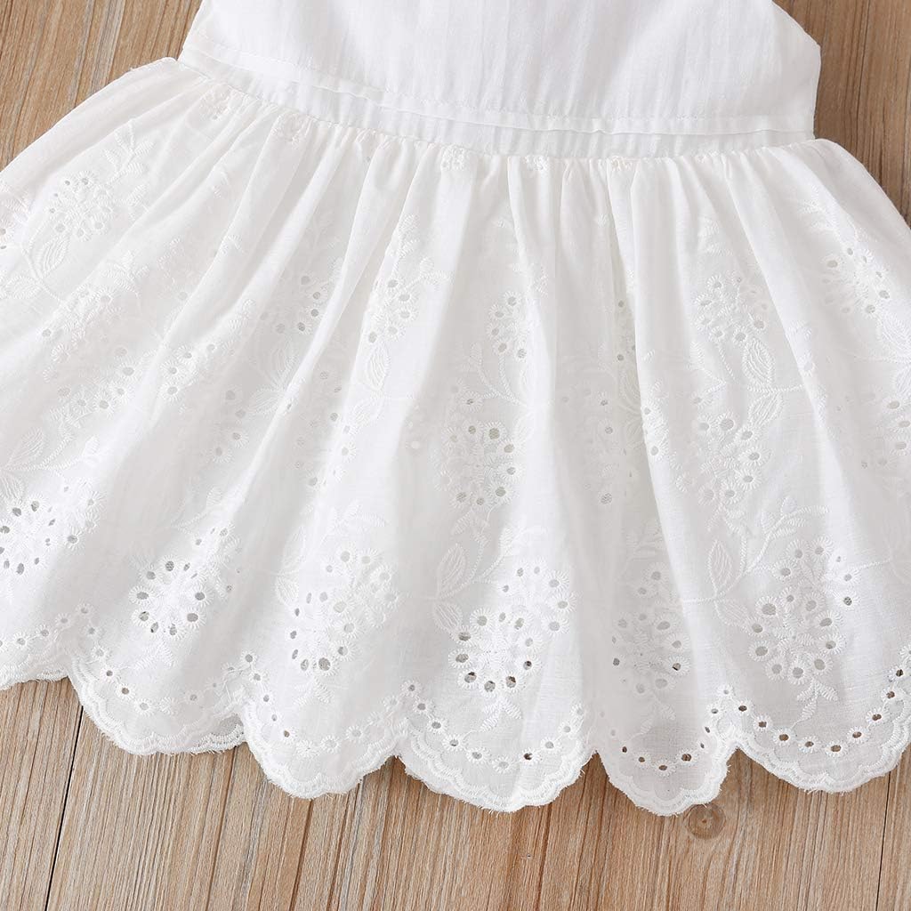 Toddler Baby Girls Dress Embroideries Floral Summer Seaside Beach Sundress Onepiece Outfits - Image 5