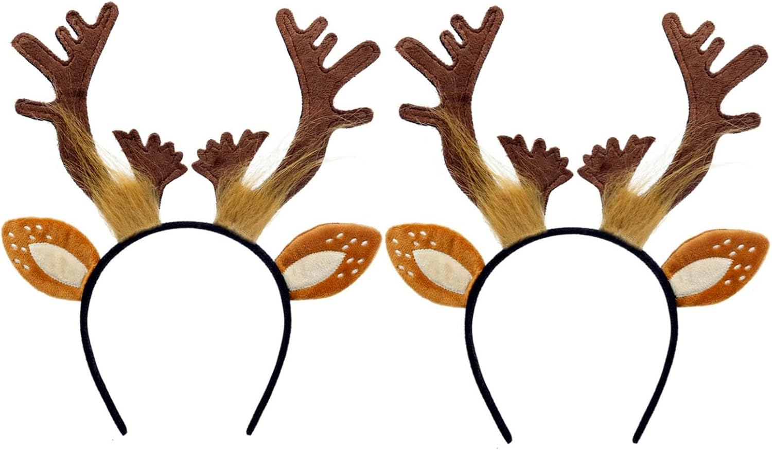 トナカイの角 ヘッドバンド フラシ天 トナカイ 耳 角 ヘアバンド クリスマス 誕生日パーティー コスチューム