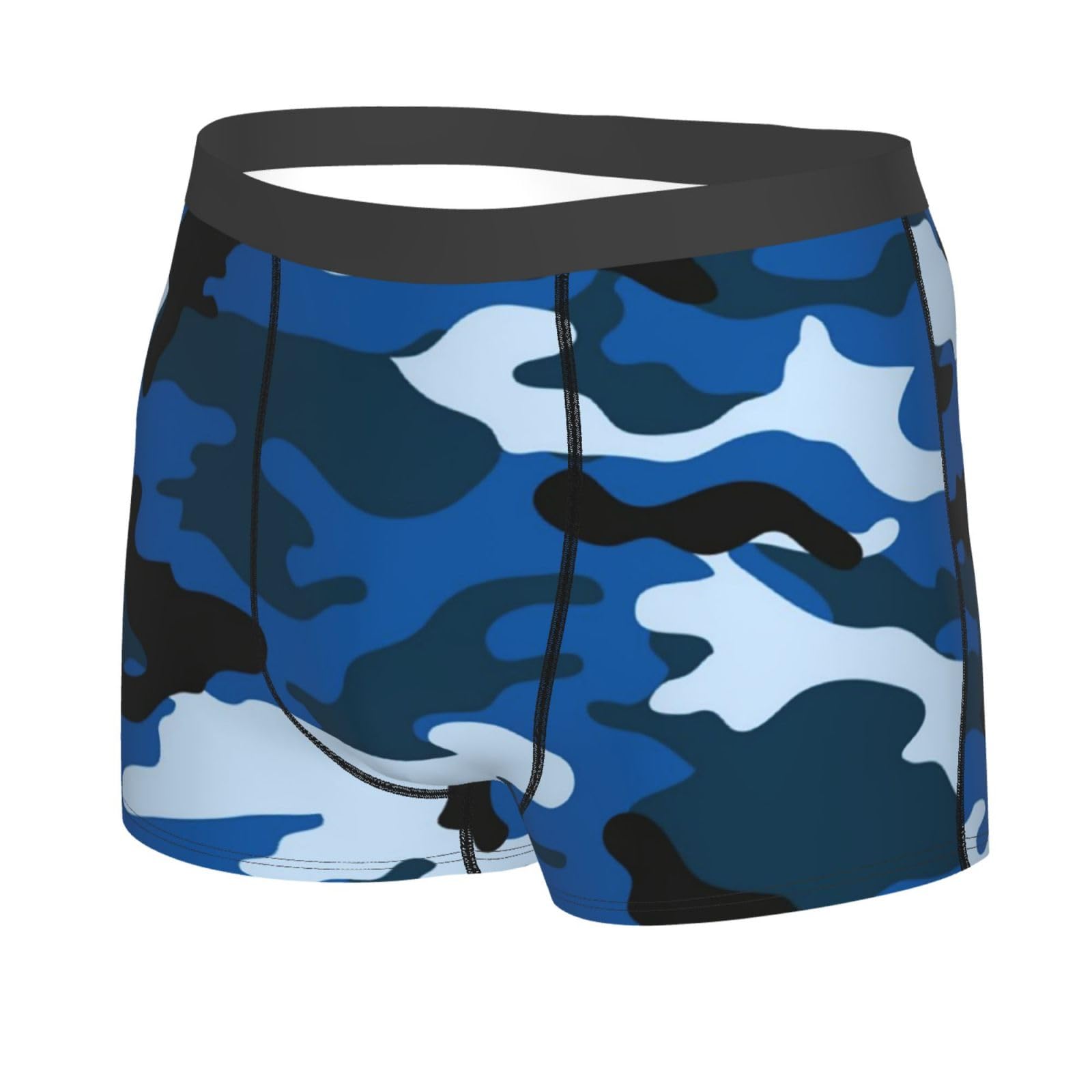 Amazon.co.jp: ボクサーパンツ 迷彩柄 ブルーカモフラージュ メンズ