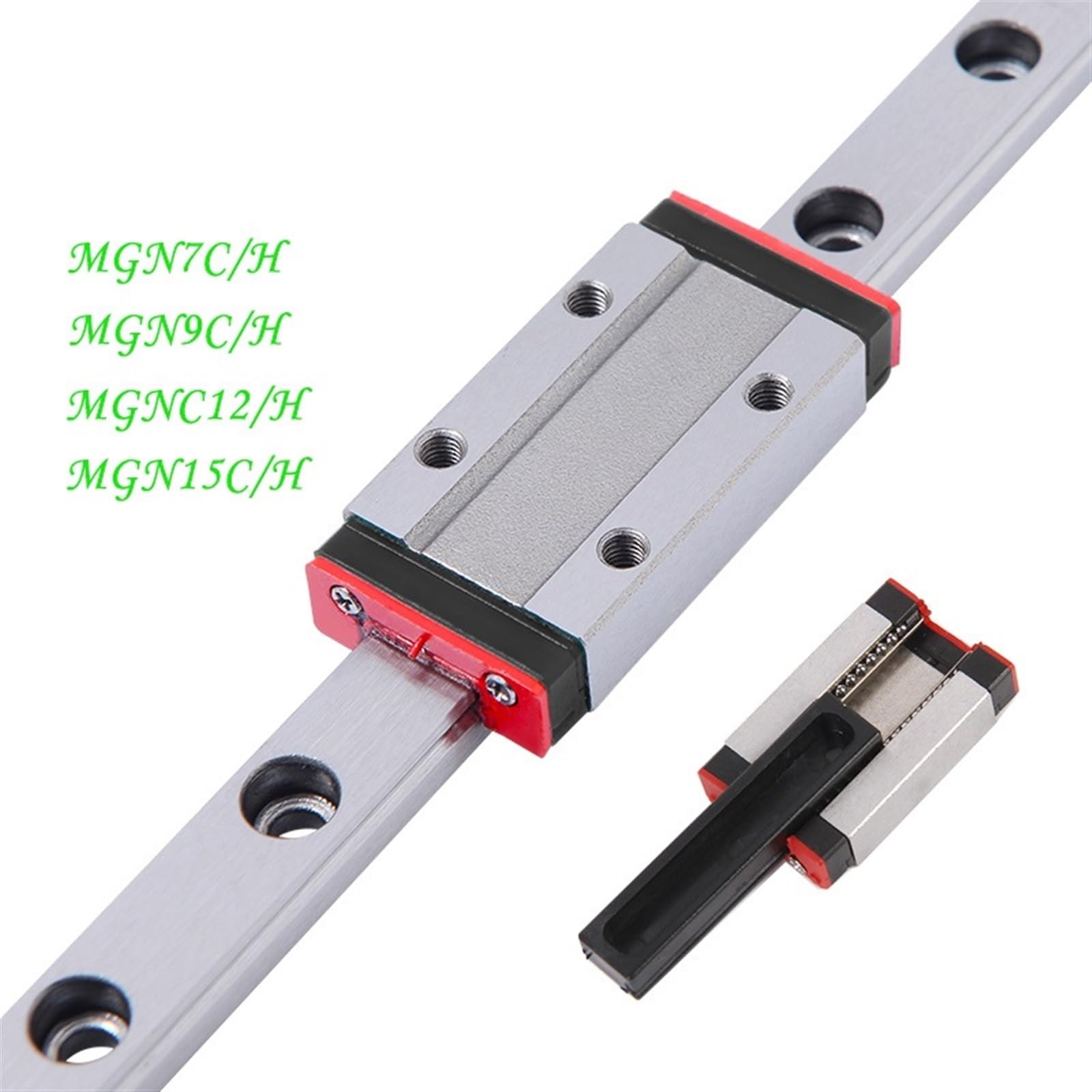 VEVOR Binario di Guida Lineare in Miniatura, HSR15X1500, Binario Lineare +2 Blocchi di Guida 15