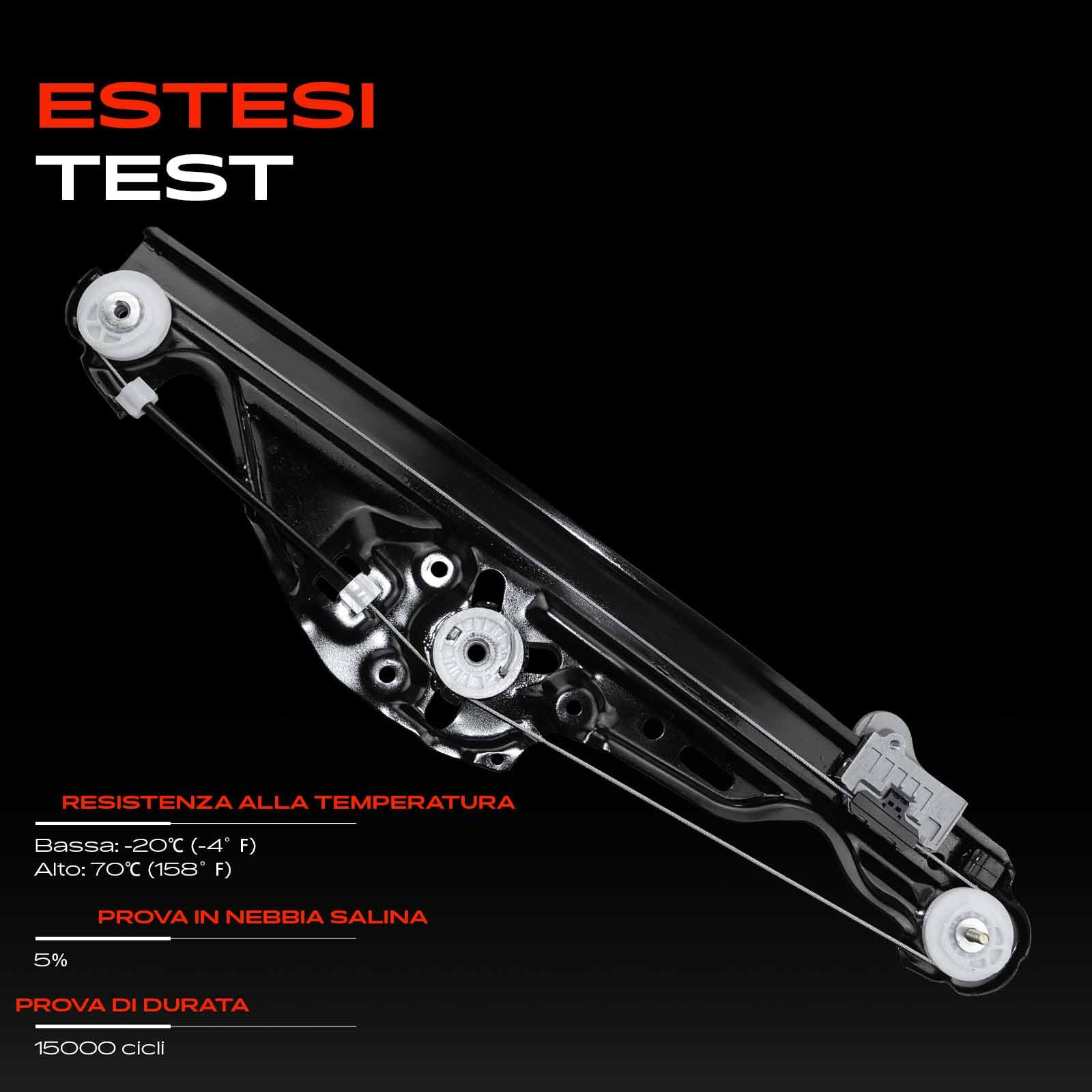 Frankberg Alzacristallo elettrico senza motore posteriore sinistro | elettrico, senza motore, posteriore, Sinistra, 51357184745; Compatibile con: Serie 5 E60, Serie 5 Touring E61
