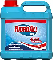 HidroAll Algicida Choque para Piscinas HCL 5 Litros