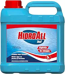 HidroAll Algicida Choque para Piscinas HCL 5 Litros