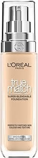 L'Oréal Paris Liquid Foundation, Hydrating & Evening, True Match, 30 ml, Shade: 4N Beige