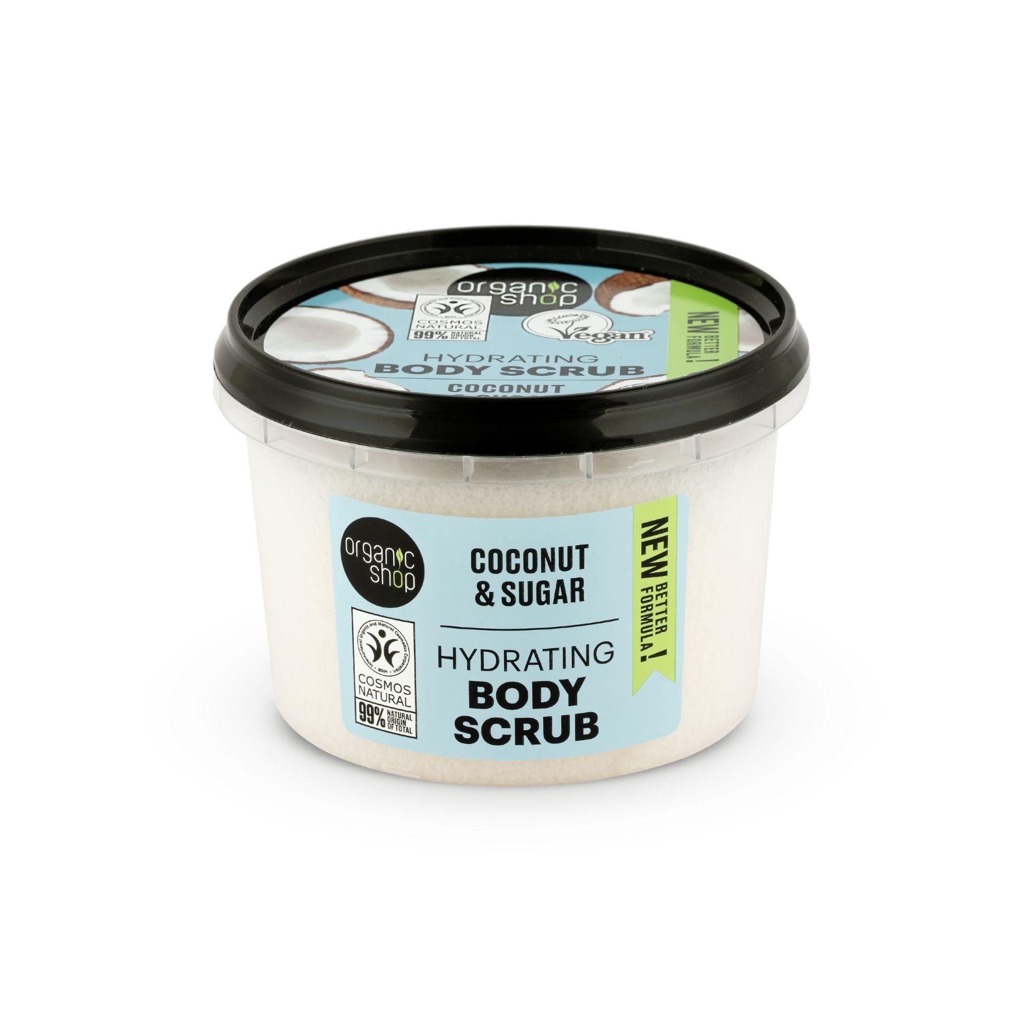 Organic Shop 250ml Body Scrub Hydrating Coconut
