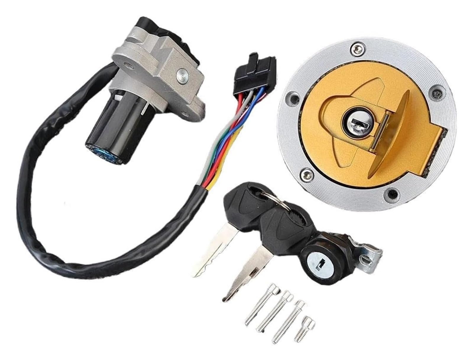 Cerradura De Encendido para Ducati para 916ST4 1994-2000 para 916SP 1994-1996 para 748SP 1995-1997 1996 Interruptor Arranque Encendido Motocicleta Juego Llaves Accesorios