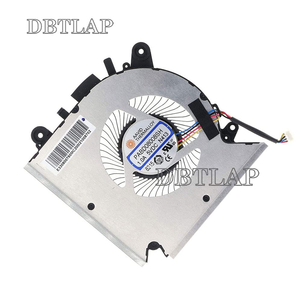 Ventilatore Compatibile per MSI GF63 8RC 8RD MS-16R1 MS-16R2 Series Ventola di Raffreddamento della CPU PABD08008SH N413