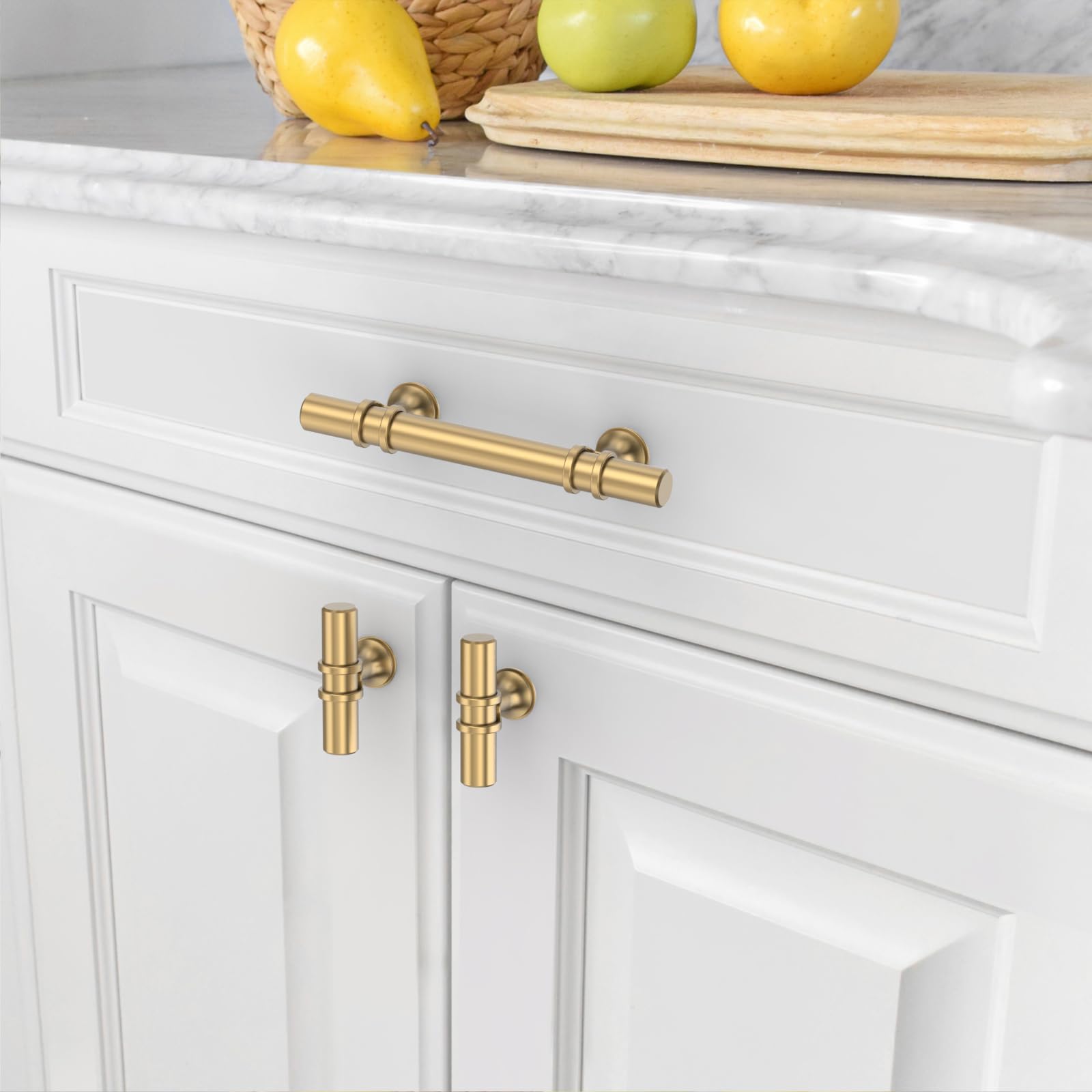 Champagne Bronze Cabinet Knobs - 10 Pack -4