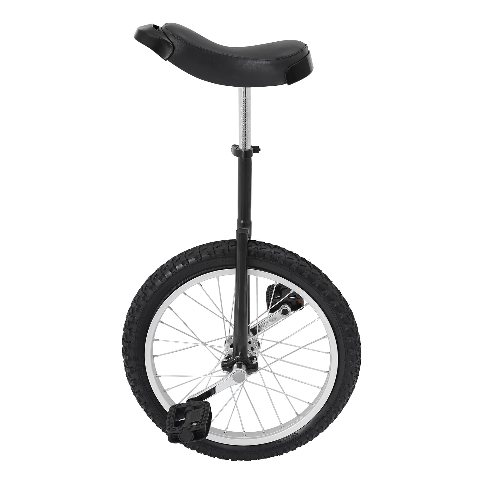 DYNAMI Unicycle with Excellent Steel Frame,Leakproof Tire,Adjustable Height,Curved PU Seat,Mute Bearing,Anti-Slip Designs,for Outdoor Sports Fitness Exercise