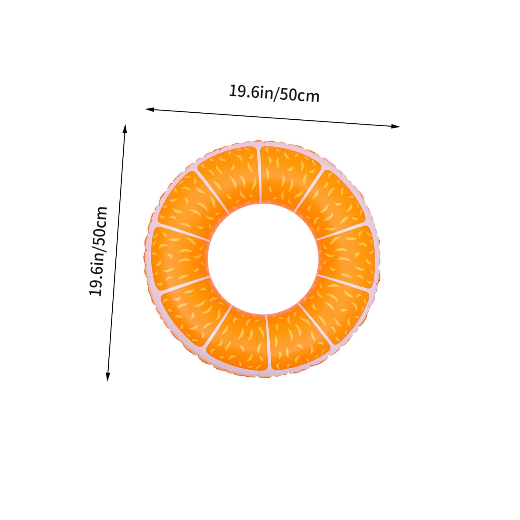 HANABASS PVC Swim Ring Toy 3pcs Fruit Design Floating Ring Inflatable Pool Floats Safe Water Toys for Boys and Girls