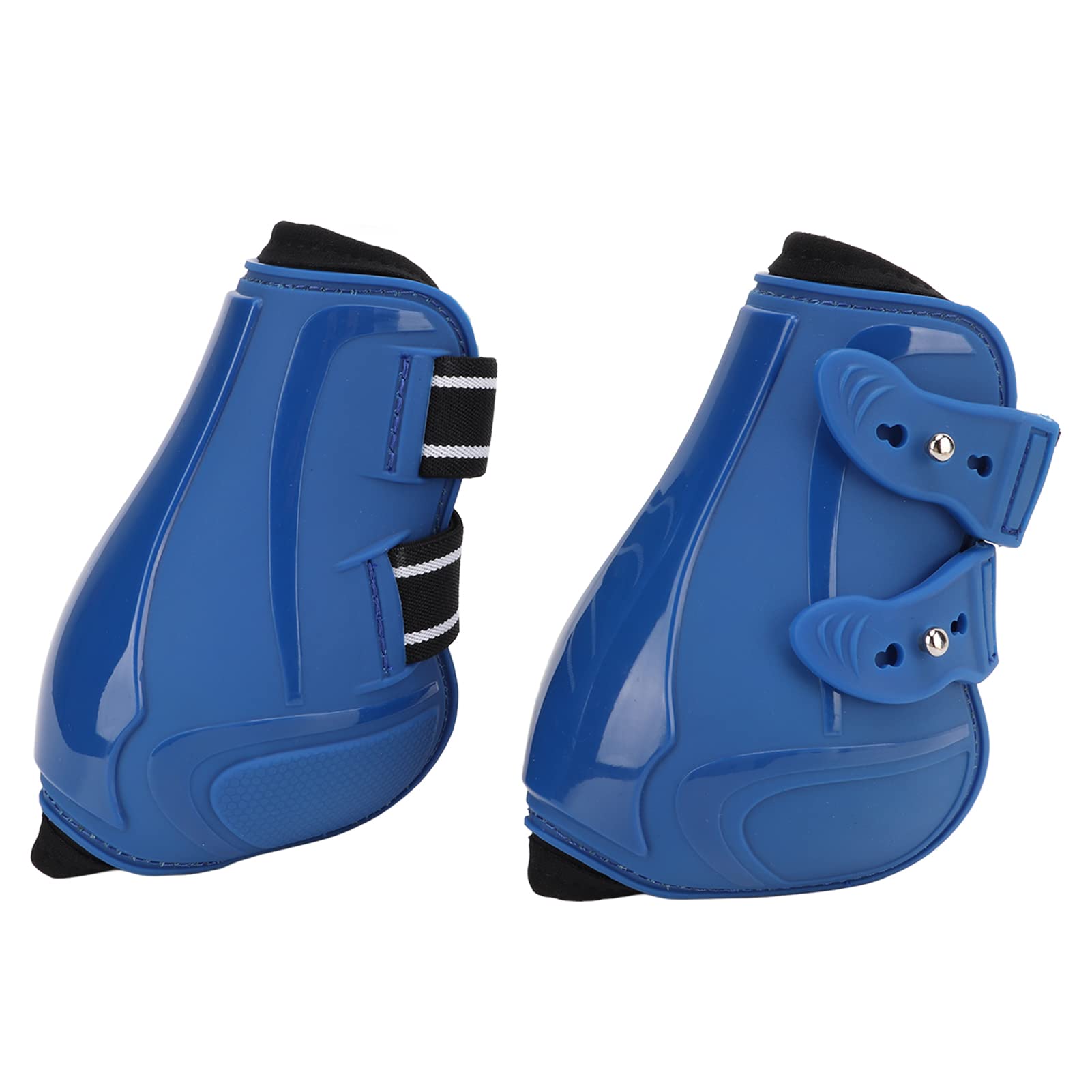 Tnfeeon Stivali per Tendini per Guscio in PU con Fodera in Neoprene Stivali Sportivi per Protezione Leggera per Le Gambe Anteriori e Posteriori con Cinghie Antiscivolo per Allenamenti di Guida in