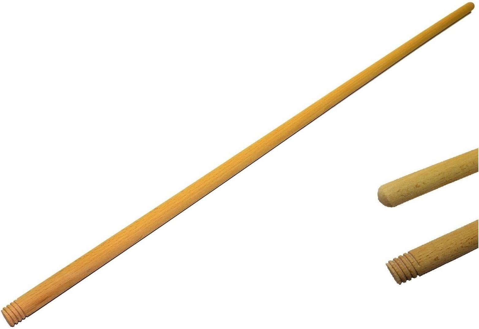 Cotarba Threaded Wooden Broom Handles 1.1 Meter x 22mm Thick Brush Flower Support New