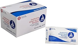 Dynarex 3113 Stretch Gauze Bandages , Box, 96, Bandages, 3