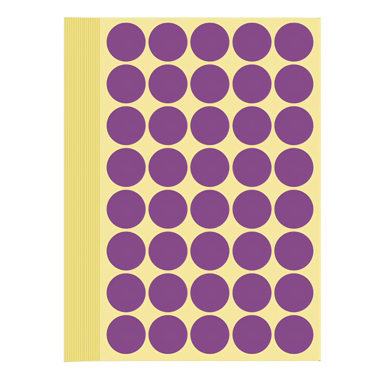 1200 Pieces Coloured Dot Stickers Purple, 25 mm Sticky Round Color Coding Labels, 1" inch Self Adhesive Circle Price Stickers Dot Labels for Office, School, Calendar, Organizing