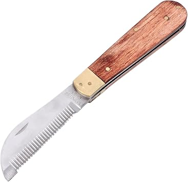 Qcwwy Horse Grooming Stripping Knife,Professional Remove Coat Old Hair Stripping Knife Horse Hair Strippping Cutter Horse Deshedding Grooming Tool