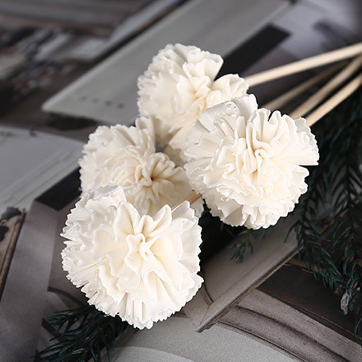 PRETYZOOM 5 Sätze Blumen Der Aromatherapie Diffusor-Sticks Öldiffusor Luft Docht Lilie Auto Duftstäbchen Heizlùfter Diffusorsticks Zum Nachfüllen Zubehör Für Aromaflaschen Rattan 6 Stück * 5