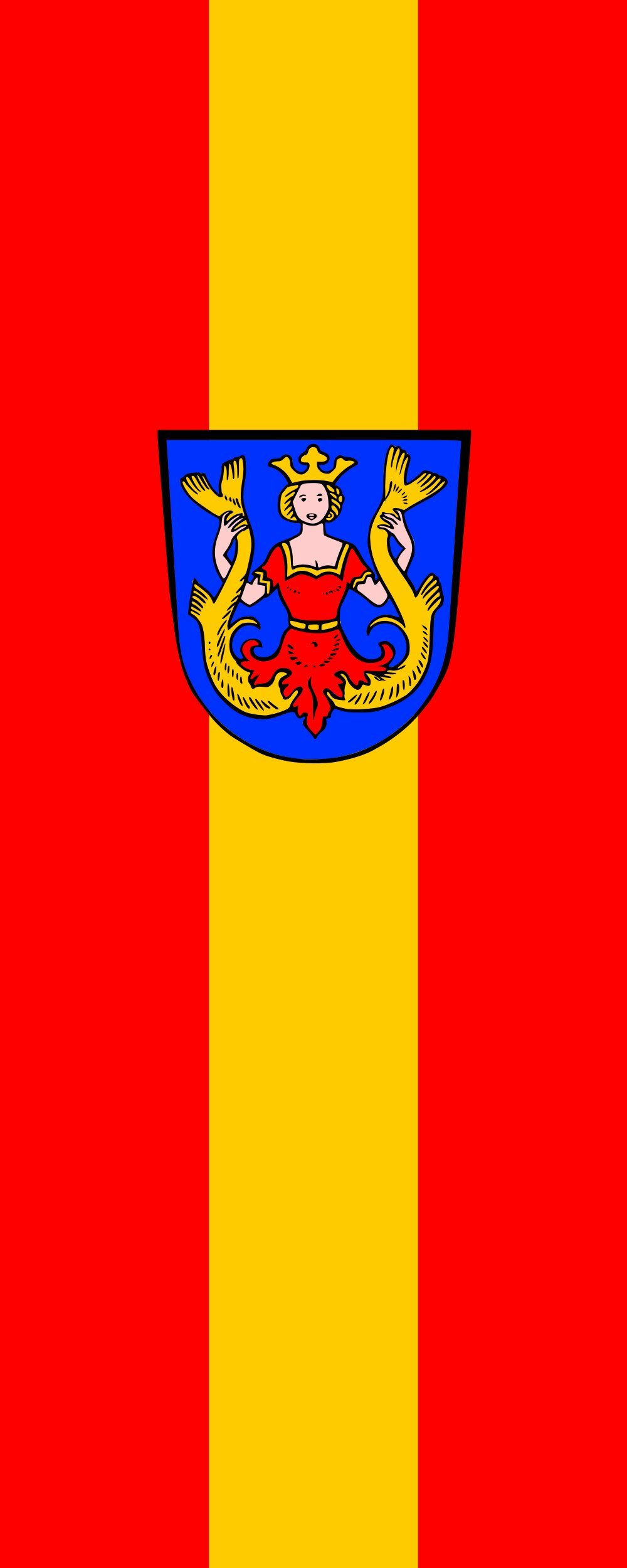 Drapeau Isen M format portrait 300x120cm pour une visibilité de loin