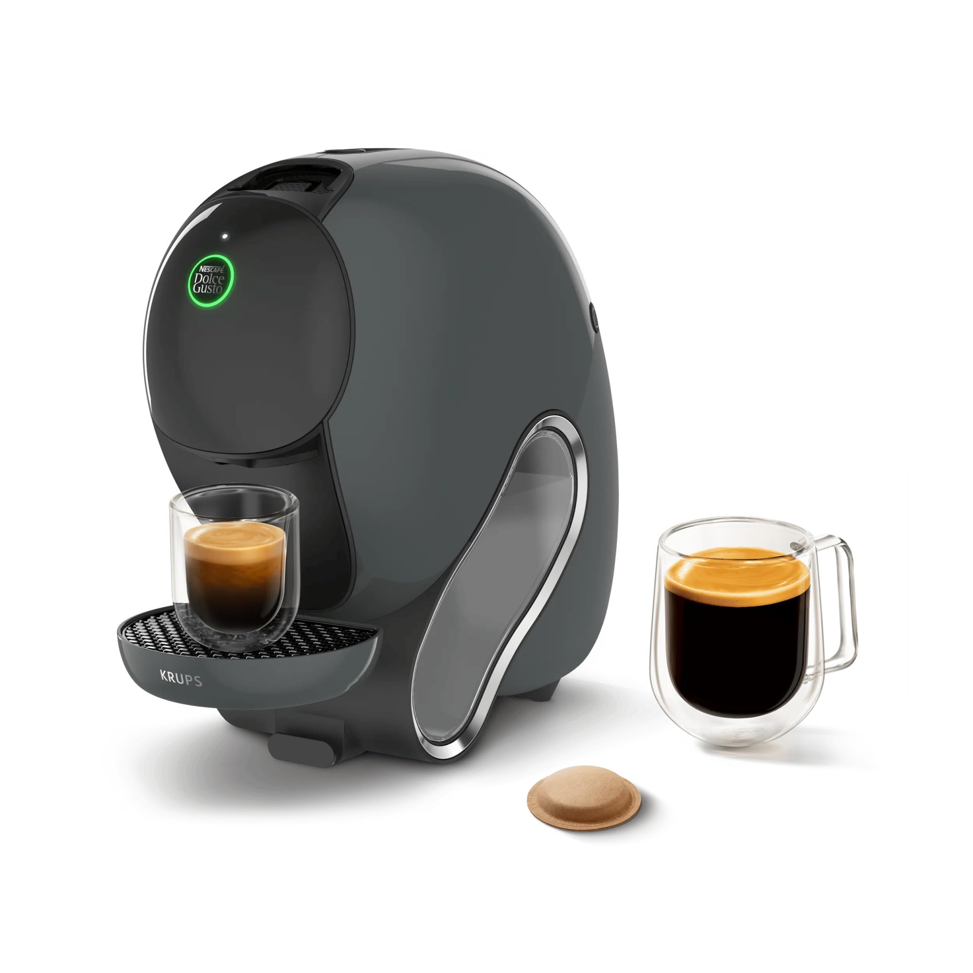 Nescafé Dolce Gusto NEO Caffè, Macchina caffè, Krups | Macchina per Caffè utilizzabile esclusivamente con capsule compostabili NEO, Grigio