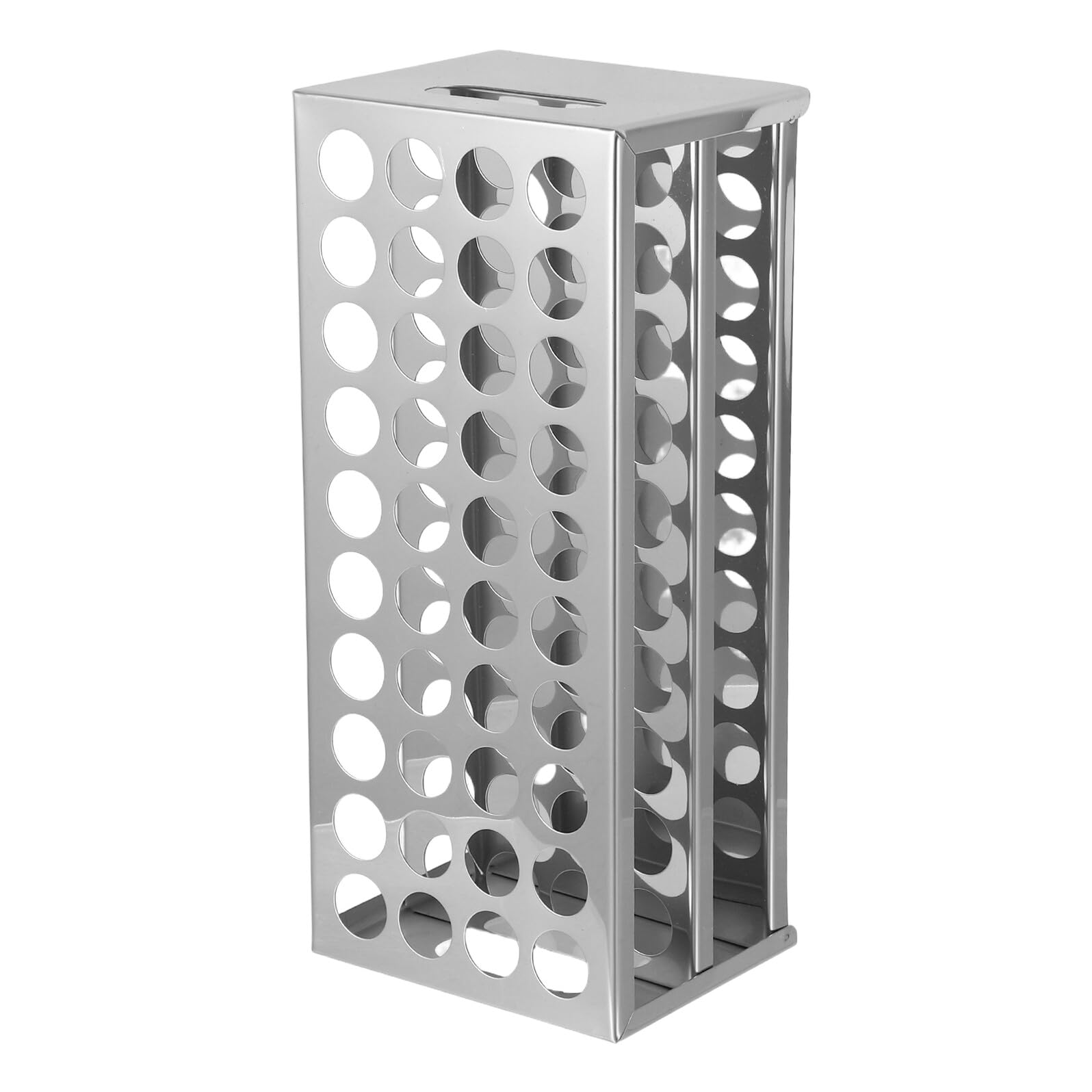 Support à tubes en acier inoxydable de qualité supérieure 40 emplacements 20,5 x 40 cm