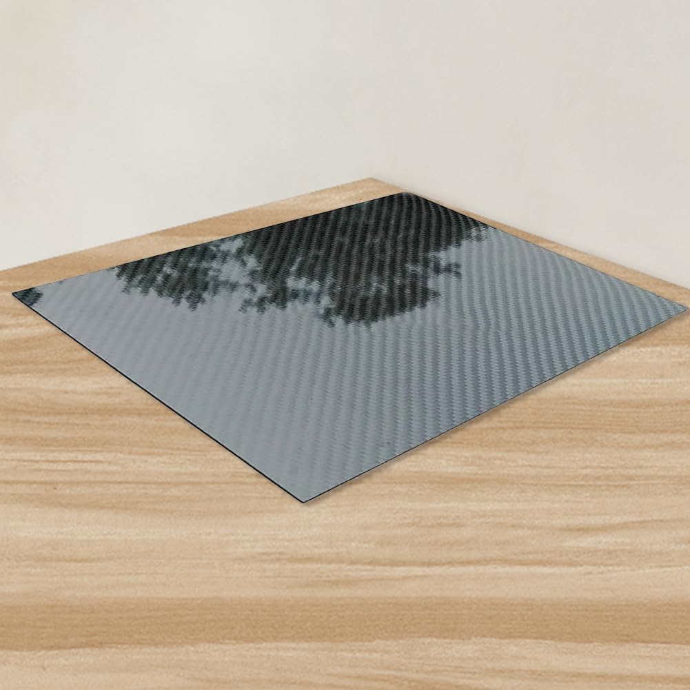 Feuilles de panneau de plaque en fibre de carbone 3K 125 mm x 75 mm 0,5 mm 1 mm 1,5 mm 2 mm 3 mm d'épaisseur Matériau de dureté composite sergé pour modèle RC