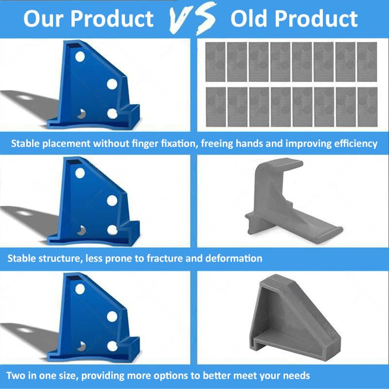 Miniatura 8 de Live Clouds 40 espaciadores para pisos, piezas de herramientas de suelo de madera reforzada, alfombrillas de piso de 12 "y 14", son compatibles con