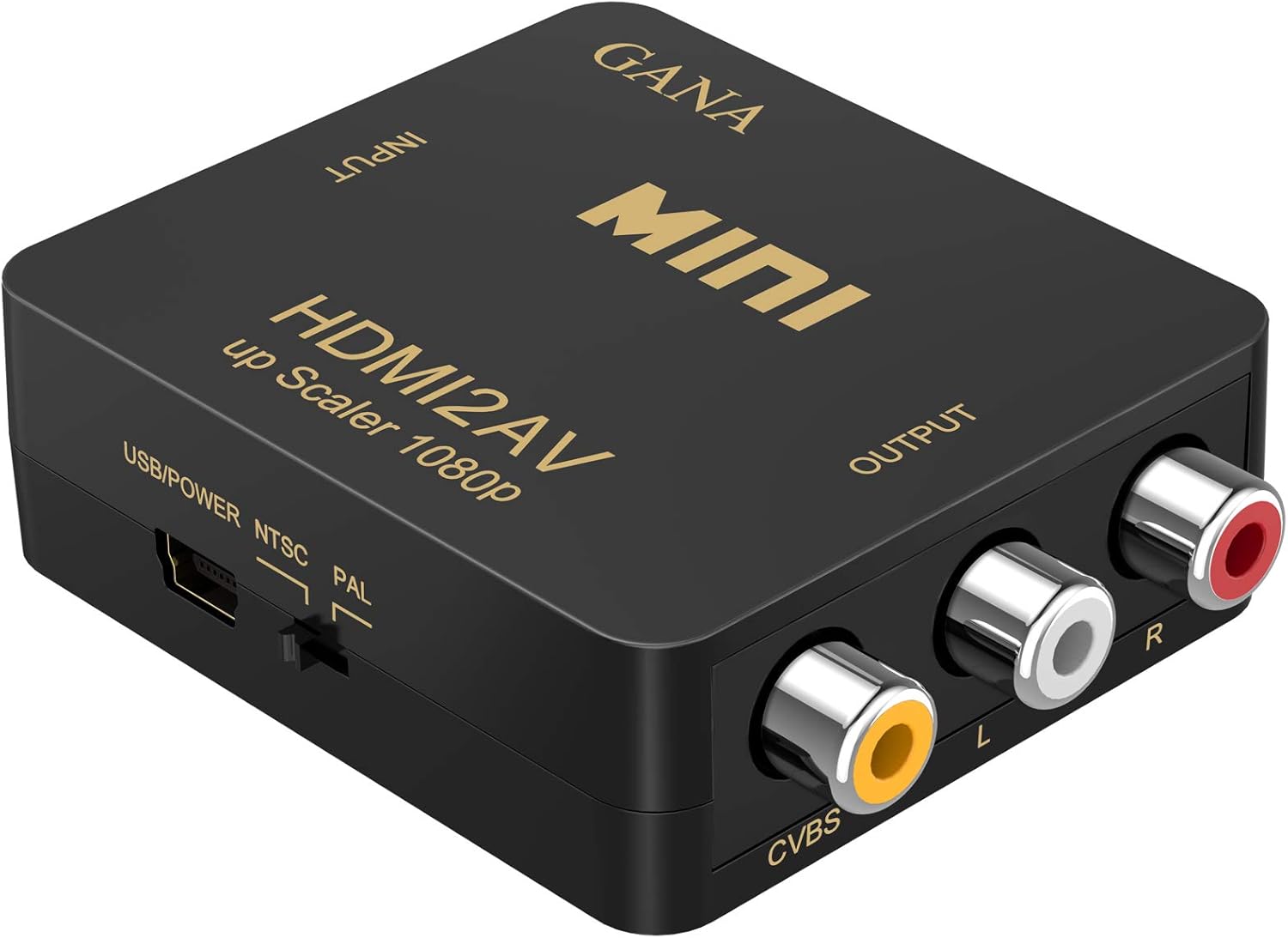 Discount 70% GANA HDMI to RCA,HDMI to AV, 1080P HDMI to 3RCA CVBS AV Composite Video Audio Converter Adapter Supports PAL/NTSC with USB Charge Cable for PC Laptop HDTV DVD-Black Discount GANA HDMI to RCA,HDMI to AV, 1080P HDMI to 3RCA CVBS AV Composite Video Audio Converter Adapter Supports PAL/NTSC with USB Charge Cable for PC Laptop HDTV DVD-Black