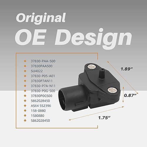 Miniatura 8 de OTUAYAUTO Sensor de presión absoluta del colector de mapa 39300-2B000 - Reemplazo para Hyundai Accent Tucson Sonata Elantra Equus Santa Fe, Kia