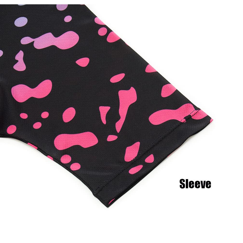 Weimostar - Set di maglia da ciclismo da donna, a maniche corte, con imbottitura in 3D, Cc6507-1, XL