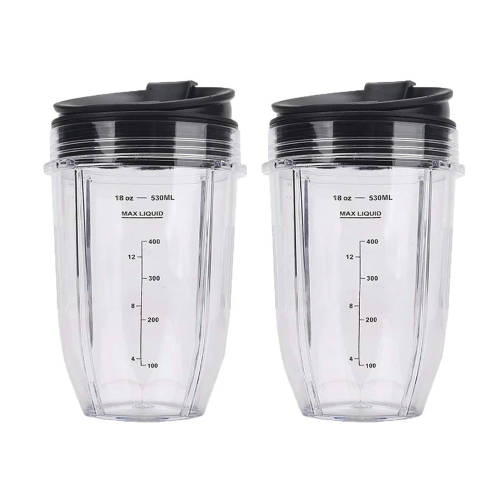 Vasos de licuadora de 18oz antigoteo para Ninja BL450 y BL480 con tapas herméticas de viaje