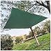 DAIHAN Toldo Rectangular Vela De Sombra para El Sol, Protector Solar Impermeable Parasol Vela toldo de Bloque UV para Patio al Aire Libre jardín Patio Trasero,Verde,210 * 150cm