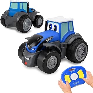 JAMARA 405322 Valtra My First RC Tractor with Sound - Agriculture Toy, Toy Tractor Toddler, Gift for Children, First Remote Controlled Vehicle, Engine Sound