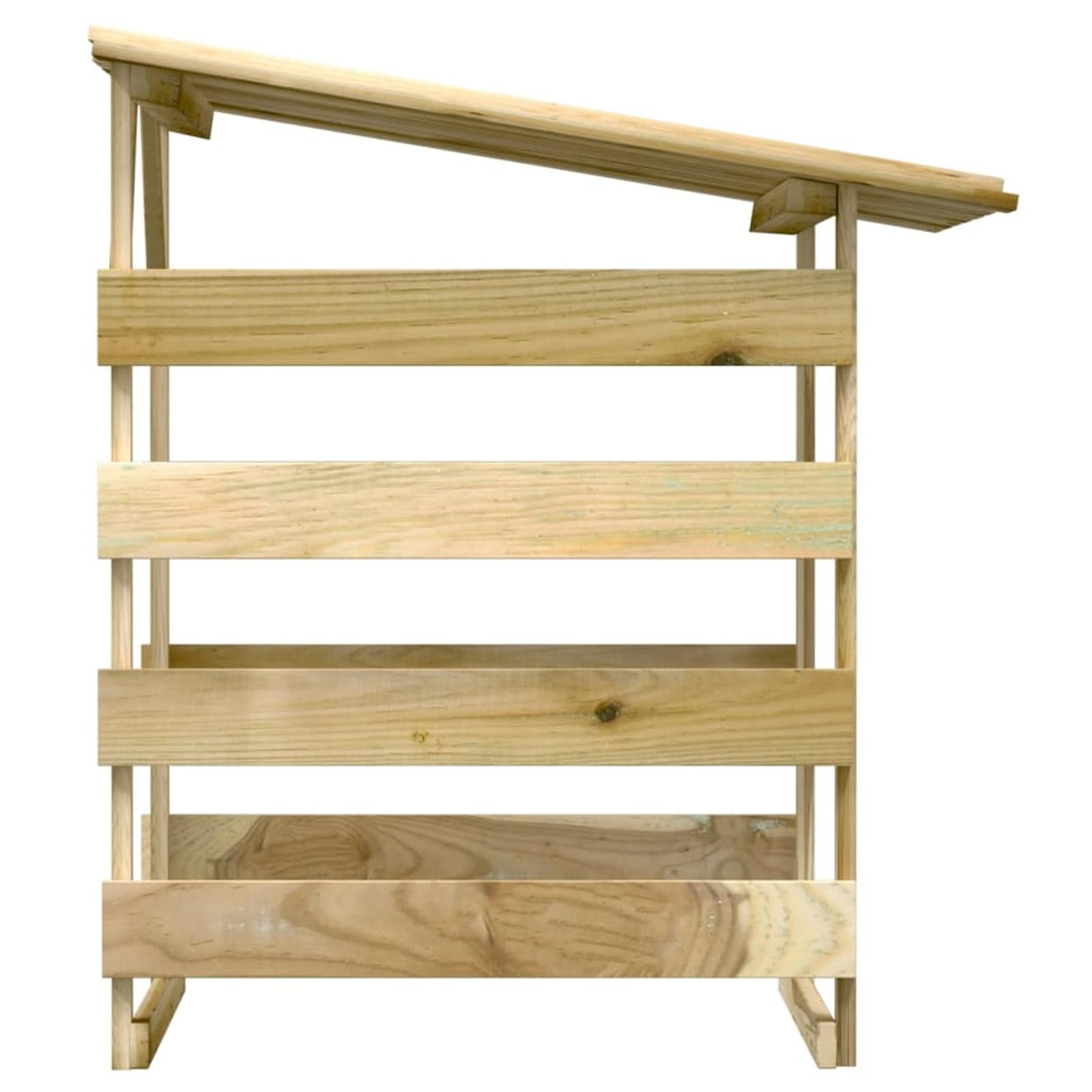 BaraSh Pergola con Tetto 100x90x100 cm in Legno di Pino Impregnato,Casa e Giardino,Prato e giardino,Vita all'aperto,Strutture da esterno,Archi, tralicci e pergole(SPU:318379)