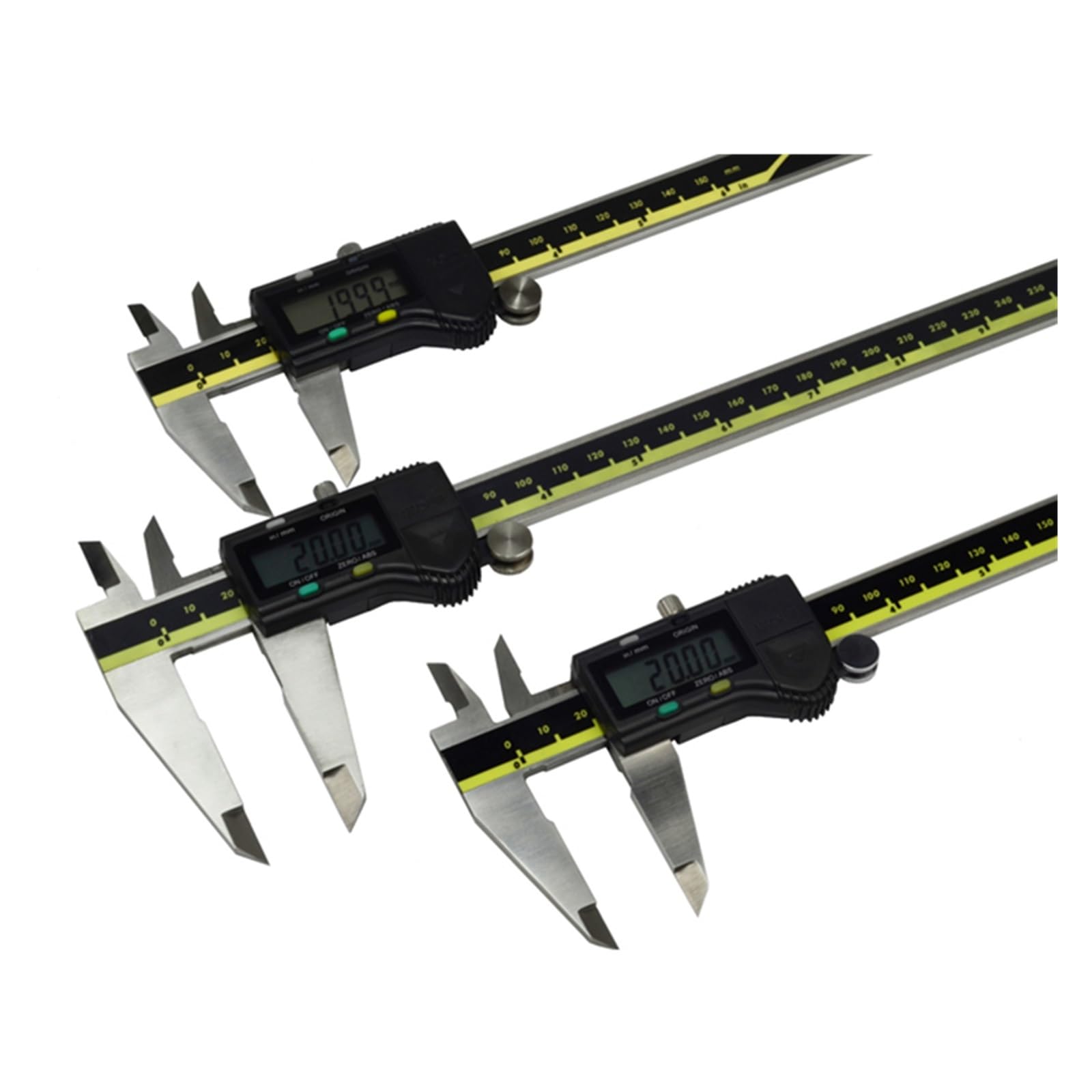 Suwmiarka cyfrowa 150 mm, 200 mm, 300 mm Suwmiarka cyfrowa ze stali nierdzewnej Suwmiarka elektroniczna Suwmiarka mikrometryczna + pudełko Suwmiarka cyfrowa
