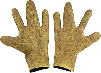 GREUS Halloween Latex Alien Hands Gloves Horror Sci-Fi Movie Theme Cosplay Gloves Realistic Costume Glove for Women Men