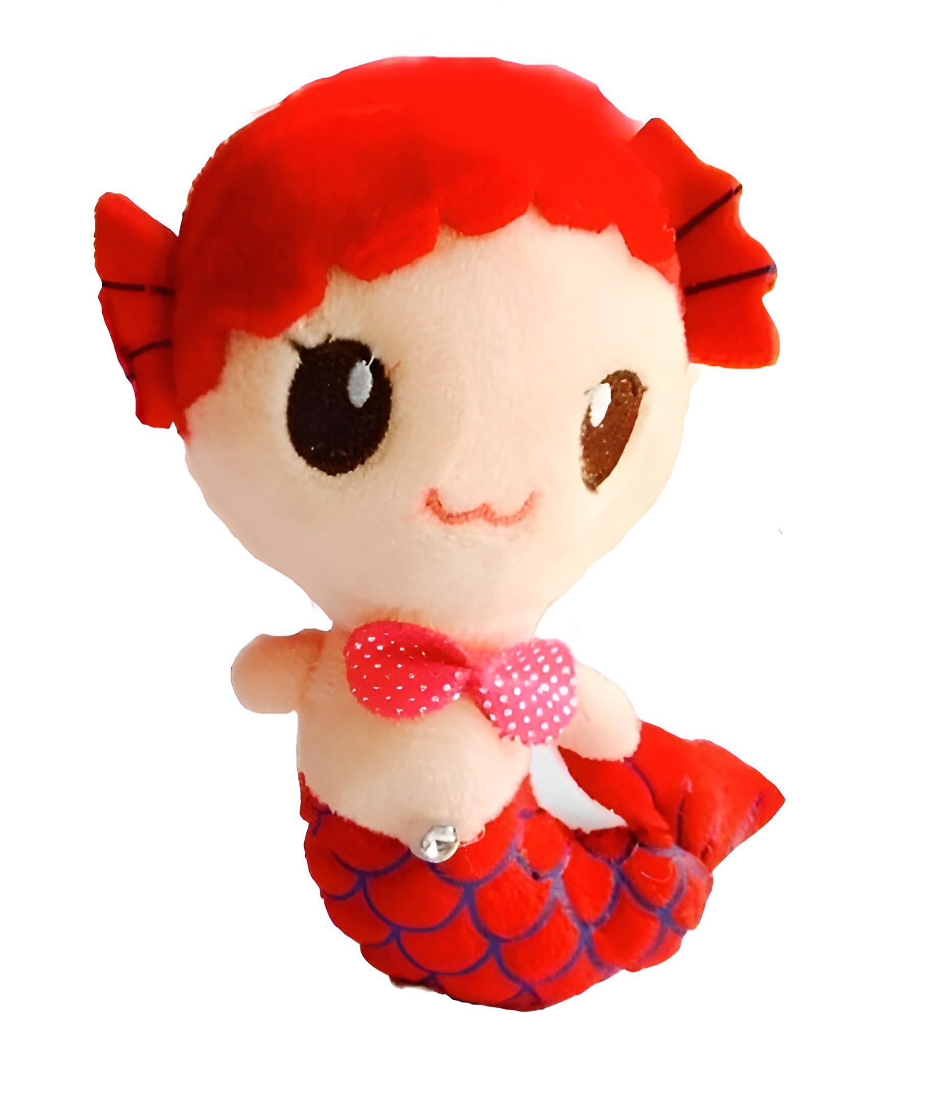 Tickles Mermaid Soft Doll Stuffed Plush Toy for Kids Girls Birthday Gifts (Color: Red Size: 20 cm)