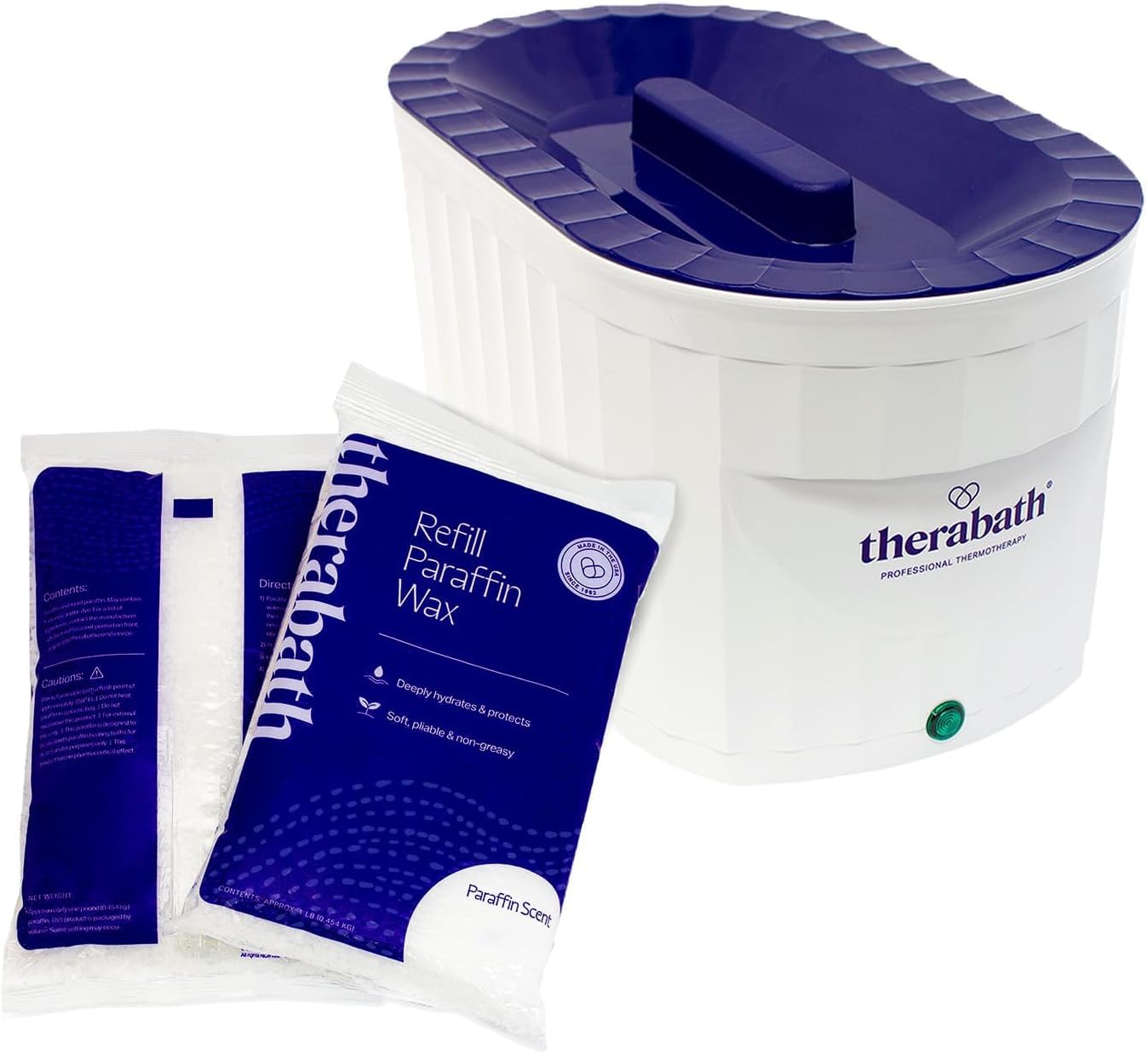 Professional Thermotherapy TB6 Paraffin Wax Bath - Helps Relieve Arthritis & Muscle Stiffness - Heat Therapy for Hands, Feet, Face & Body - Made in USA - 6 lb. ScentFree