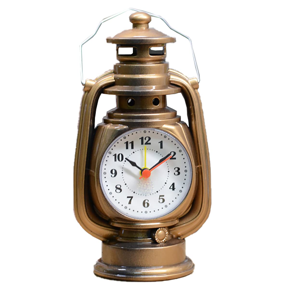 Creative Oil Lamp Alarm Clock, Desktop Clock, Retro Alarm Clock, for Home Living Room Office Decoration Desktop Table Clocks Ornament Gift