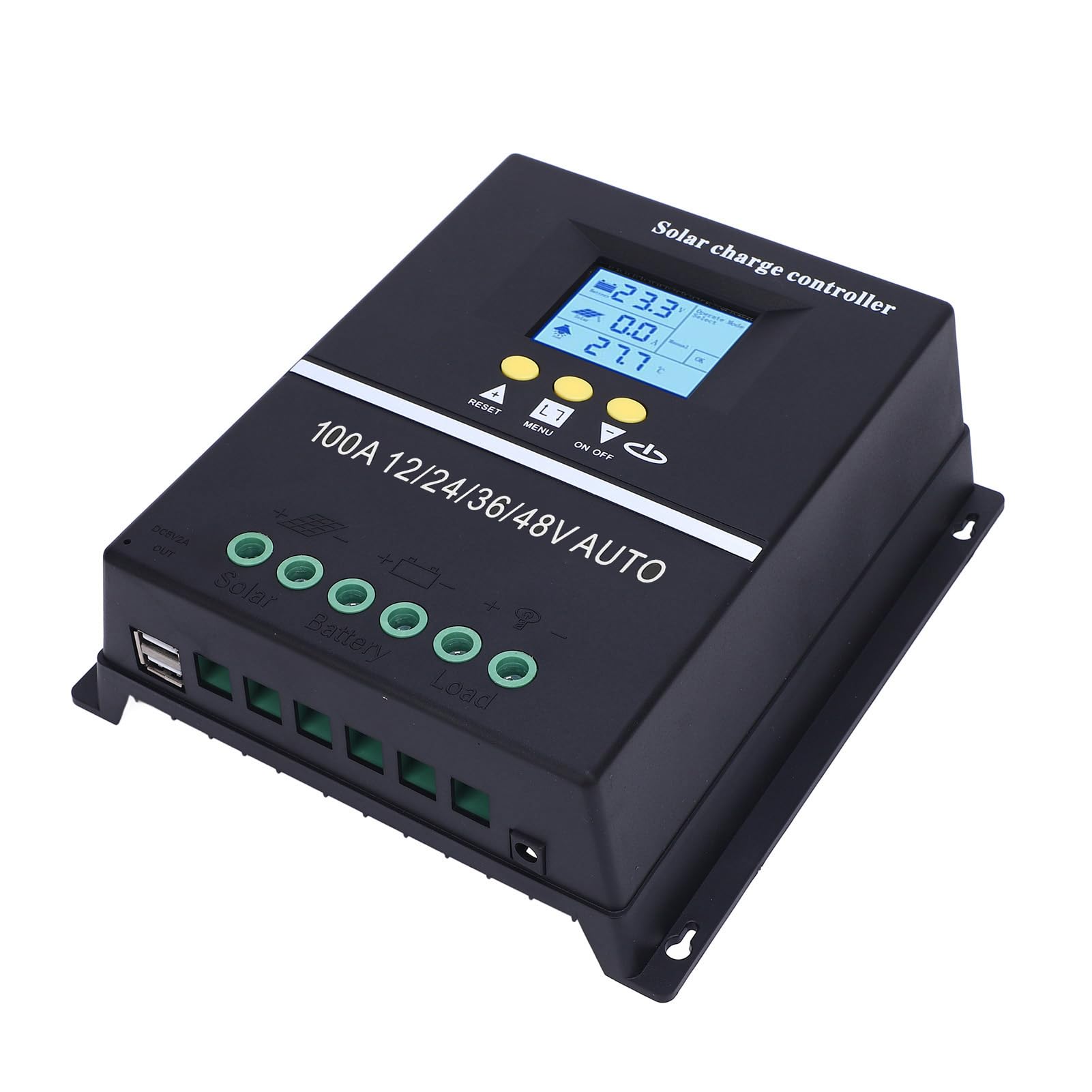 Controlador Solar MPPT 100A 12V 24V 36V 48V con Pantalla LCD y