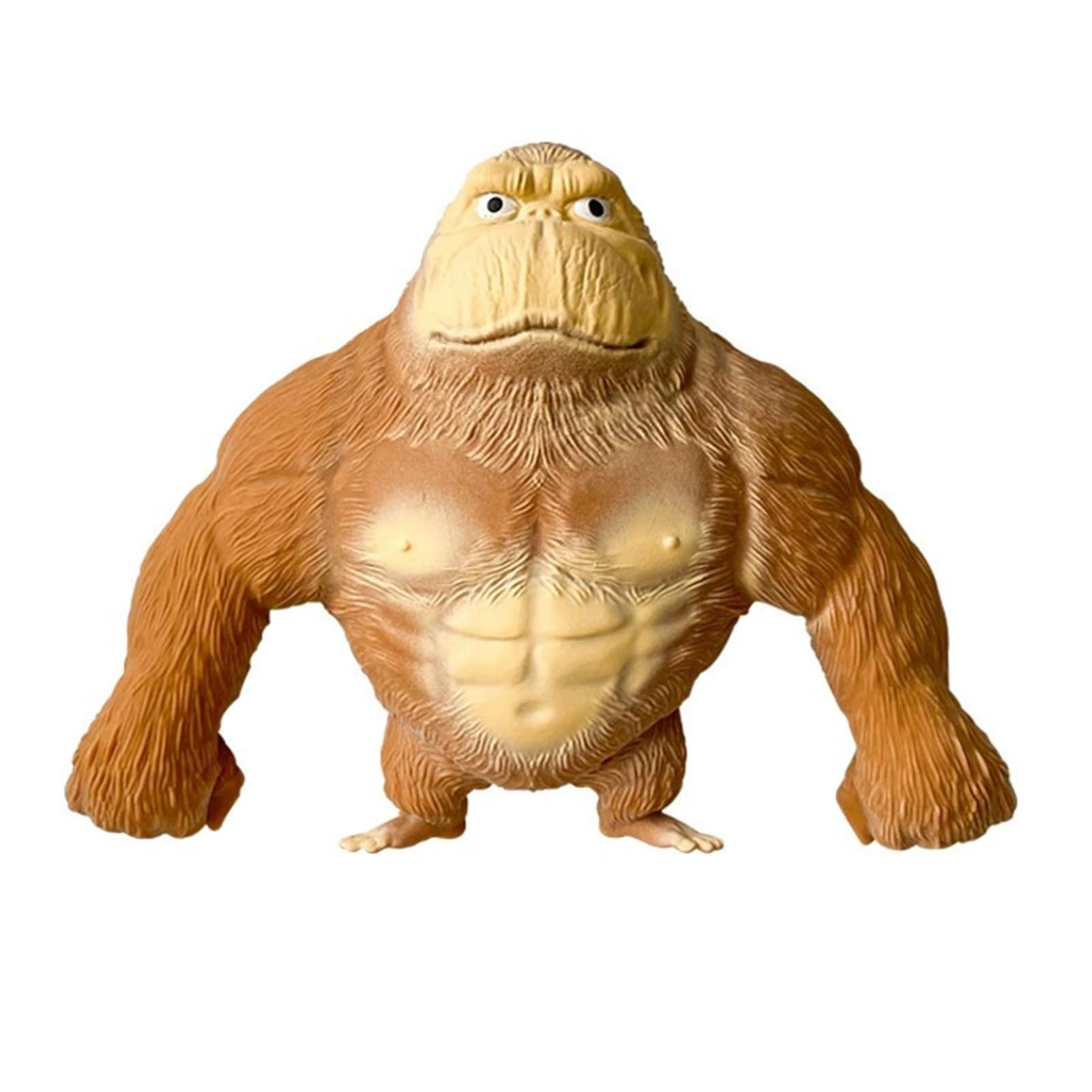 Gorilla Stress Relief Squeeze Toy, Slow Rising Orangutan Fidget for Anxiety, Soft Sensory Animal Shape for Kids and Adults, 11cm Portable Realistic Cushiony Monkey 11cm — image 1