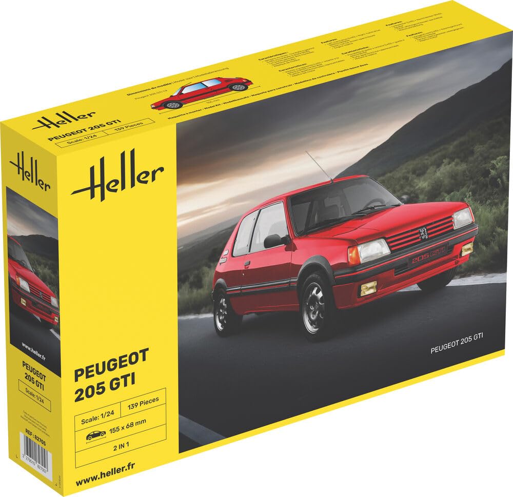 Amazon | ヘラー 1:24 - プジョー 205 GTI | プラモデル 通販