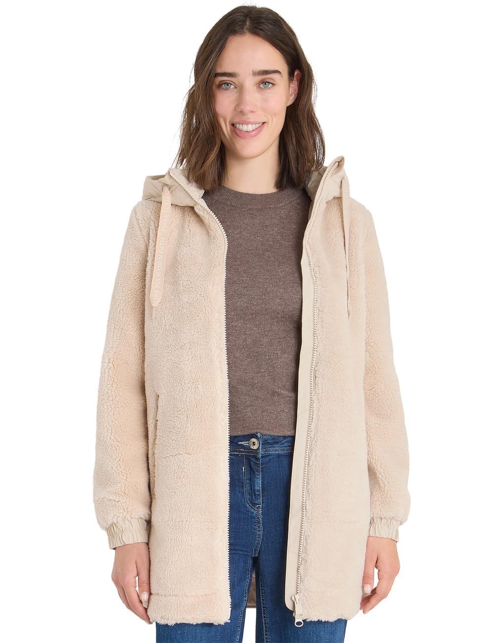 Cecil Damen Kuscheliger Teddy-Mantel
