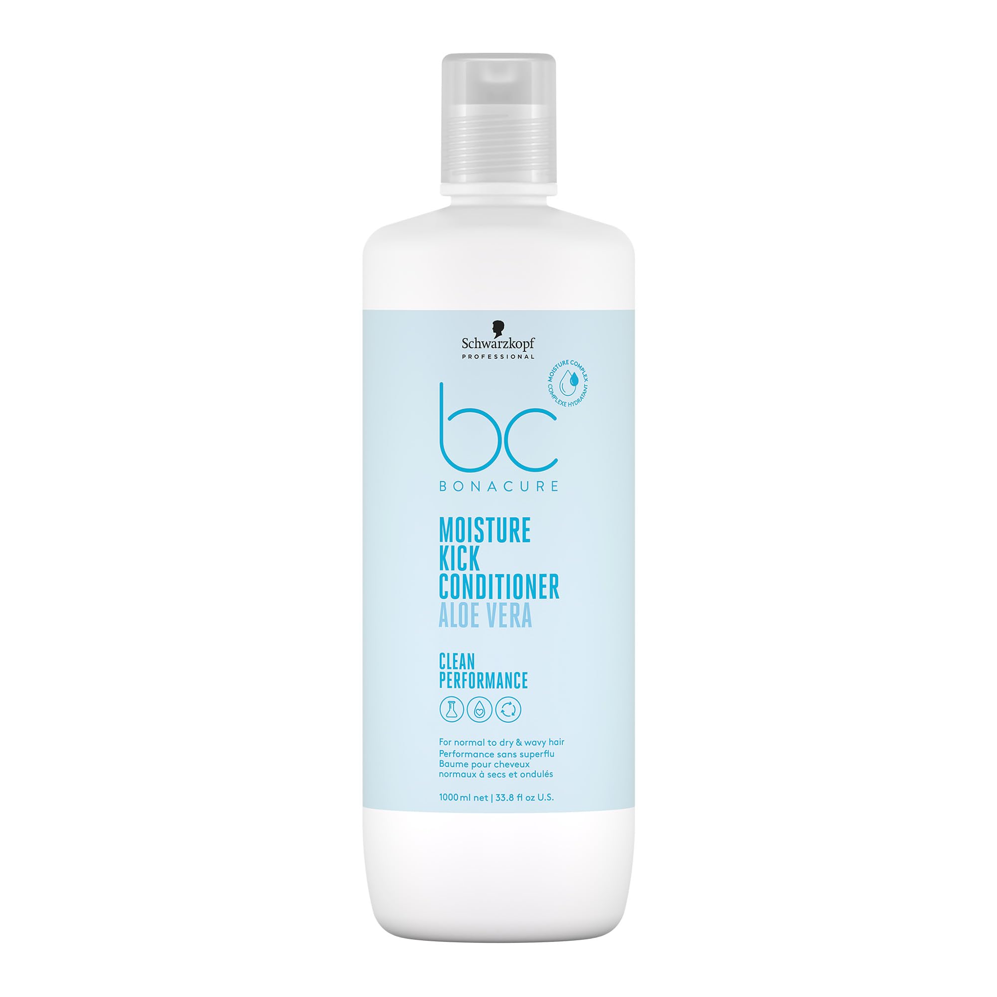 Condicionador hidratante Schwarzkopf Professional BC Bonacure Clean Performance Moisture Kick - 1L
