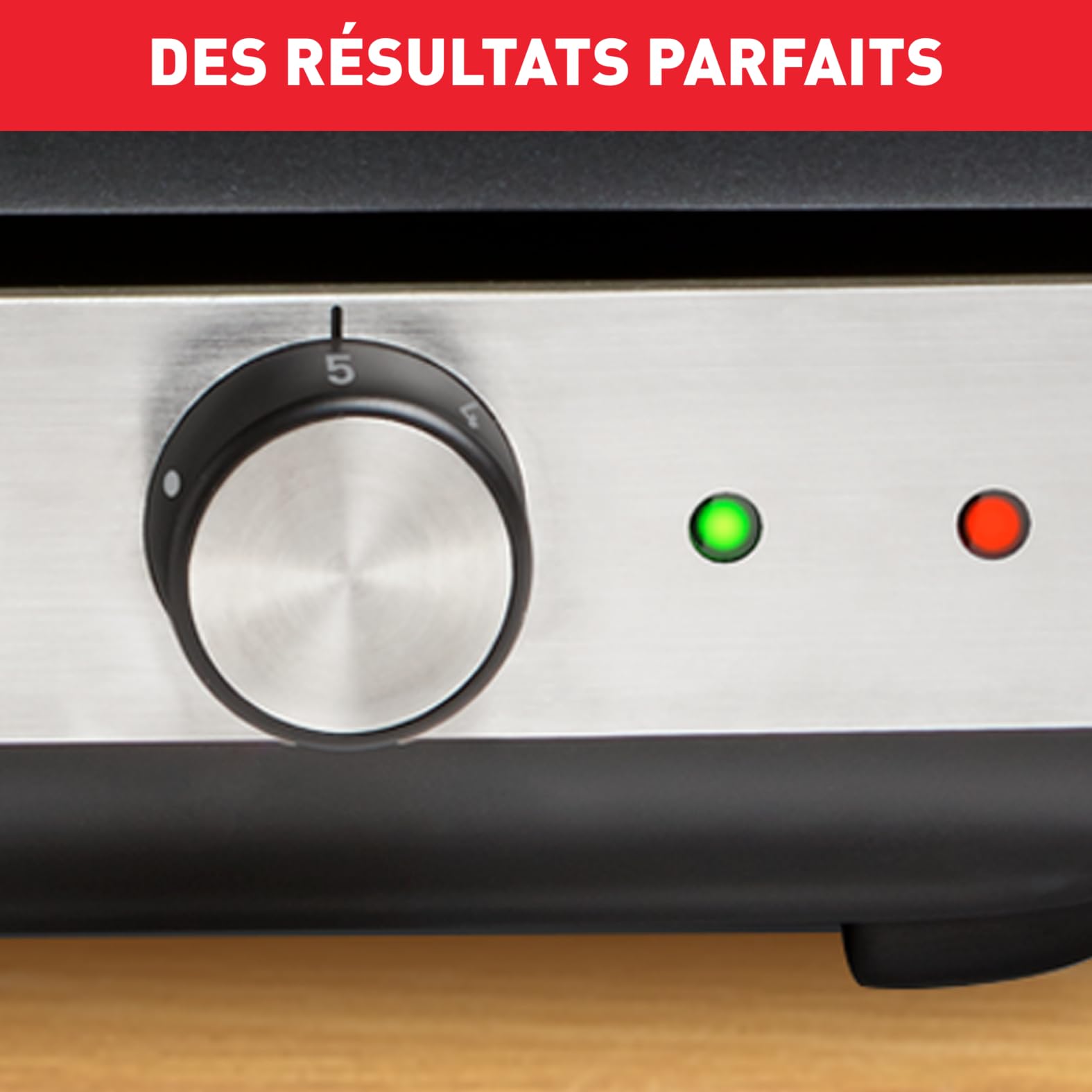Tefal Maxi Plancha électrique extérieur et intérieur format XXL10/12 Personnes avec protection contre les éclaboussures et Thermostat réglable Inox CB690D12