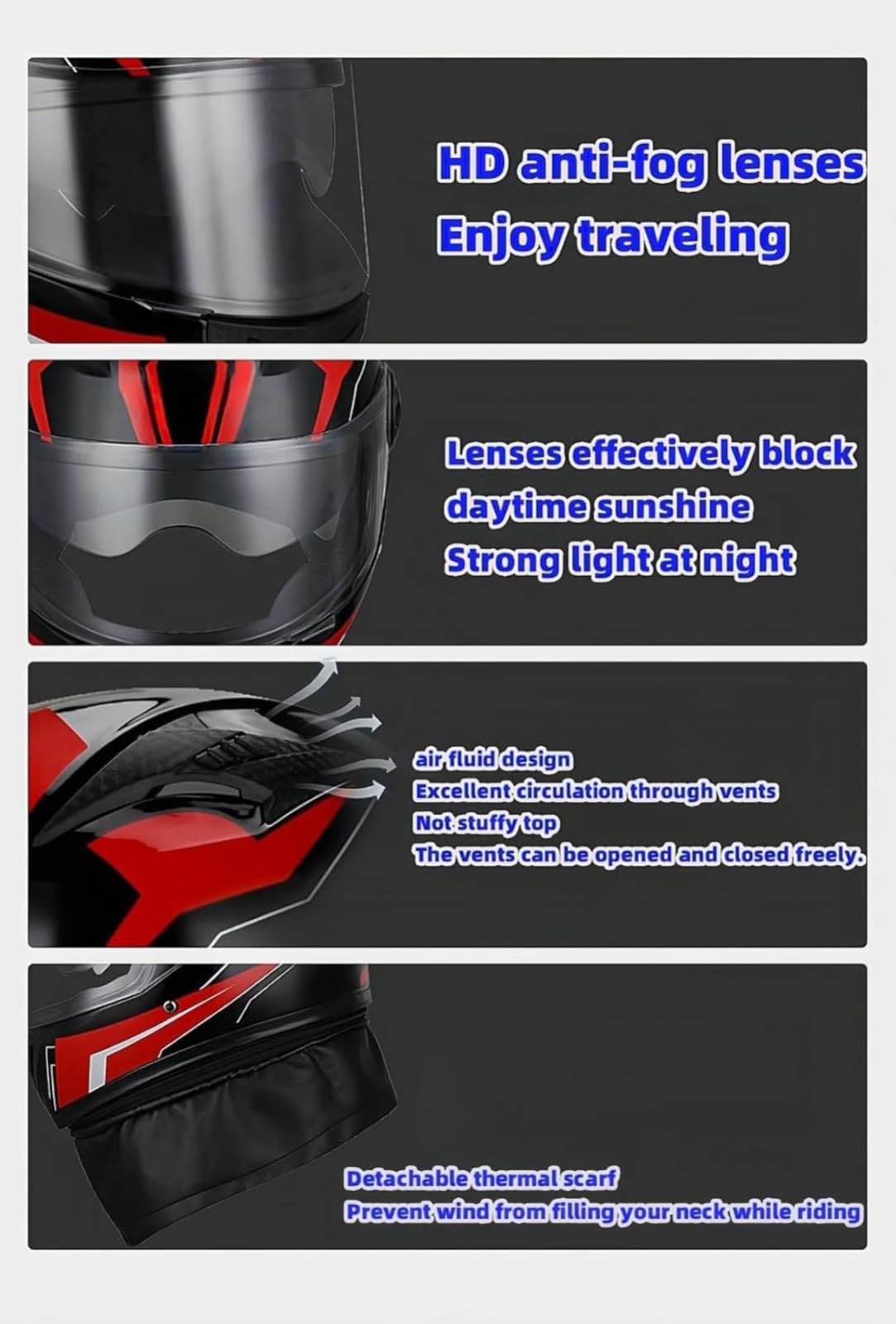 Casco De Motocicleta con Doble Visera, Aprobado por Dot/ECE, Casco Integral De Motocicleta con Doble Visera, Gorras De Calle con Doble Visera Integral F