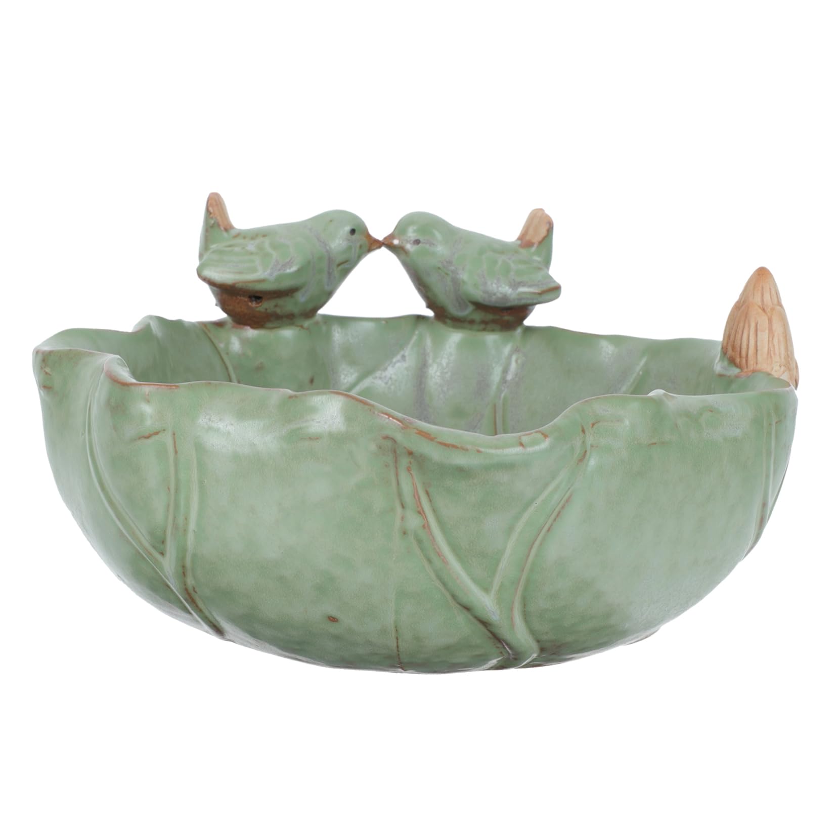 1kawałek Ceramiczny Doniczkowy z Kształtem Ptaka Naczynie Do Uprawy Roślin Sukulentów Stylowy Ozdobny Wazon z Ceramiki Zielony Szt