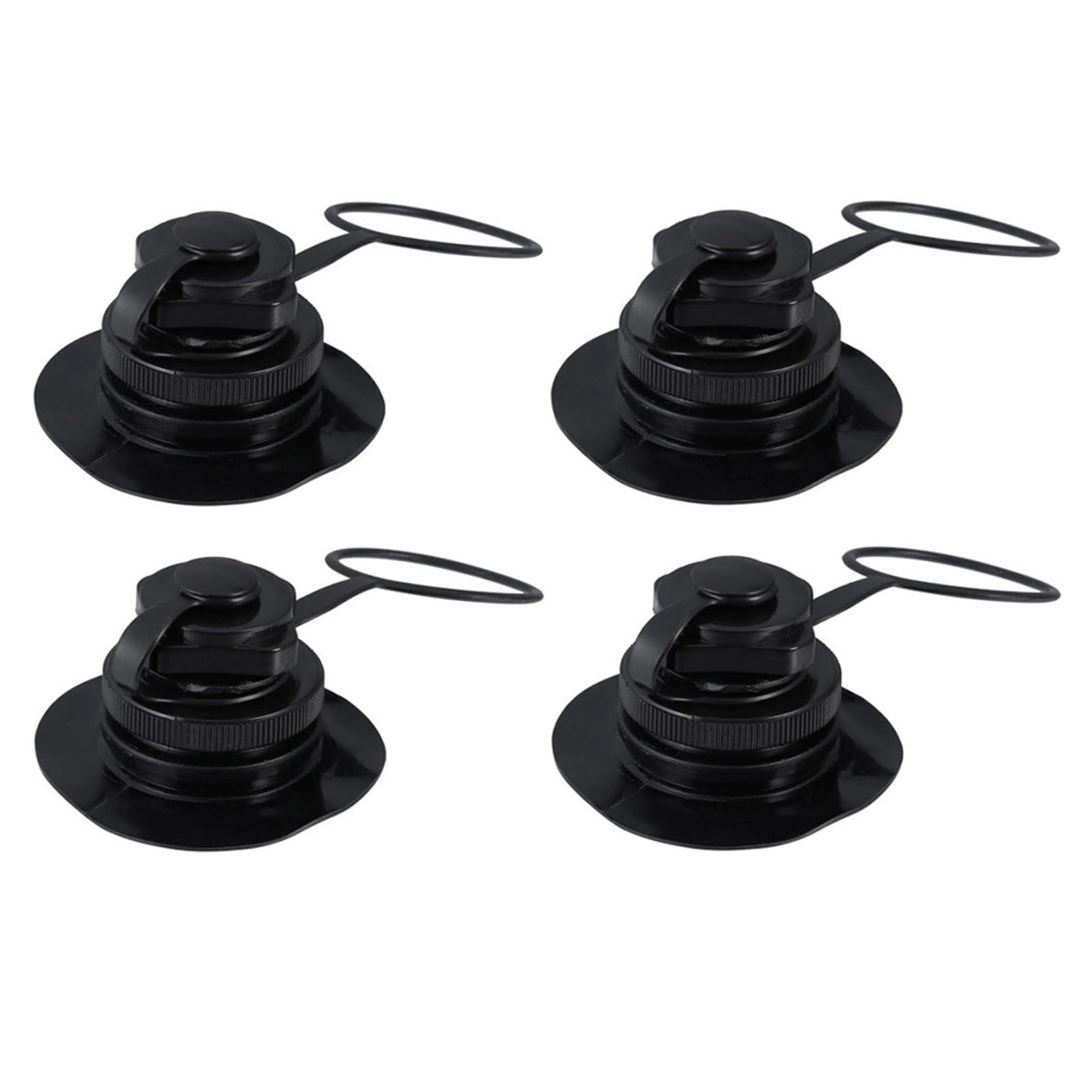 Gatuida Ugello Aria A Spirale Tipo Ciotola Tappo Sostituzione Barca Mattress Gonfiabile Puscina Gonfiabile Gommone Gonfiabile Valvole A Spirale Valvole di Gonfiaggio PVC Black